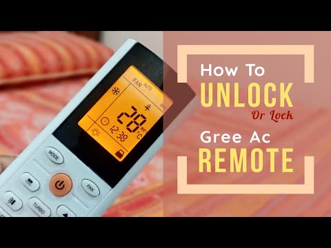 How To Unlock GREE AC Remote Control ( How to Lock ) in 2 second