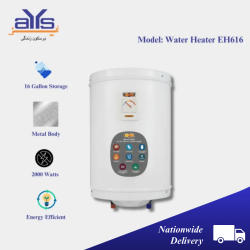 Super Asia EH616 Electric Water Heater 16  Gallon Water Capcity 2000 Watts Price in Pakistan