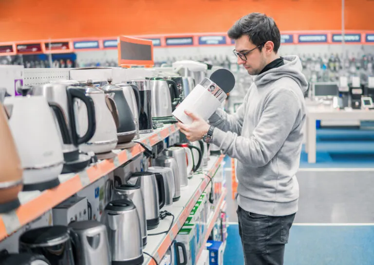 Choosing home appliances — refrigerator, air conditioner, washing machine and LED TV
