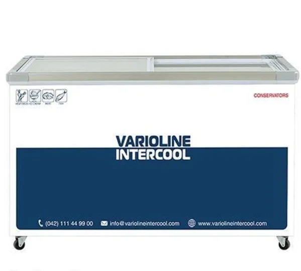 Varioline Intercool Deep Freezer SGF505 15 Cubic Feet Sliding Glass Top