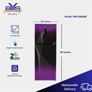 Haier HRF-438IAPA 15 Cubic Feet Double Door Refrigerator