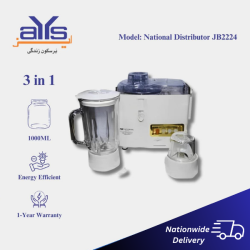 National Distributor JB2224 Juicer  Blender and Grinder 3 in 1 Price in Pakistan