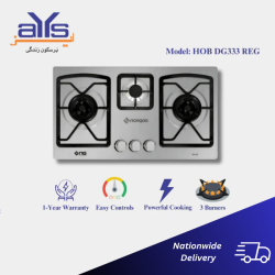 Nas Gas DG 333 REG Built in Hob with 2  Large & 1 small Burnes Price in Pakistan