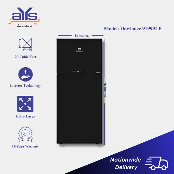 Dawlance 91999LF Avante + IOT 20 Cubic Feet Inverter Refrigerator Silky Black Color Dawlance 91999LF Avante + IOT 20 Cubic Feet Inverter Refrigerator Silky Black Color Price in Pakistan