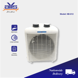 National Distributor ND-312 Fan Heater  with Thermostat Overheat Protection Price in Pakistan
