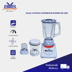 National Distributor ND1804 Juicer  & Blender with High Quality Jar Price in Pakistan