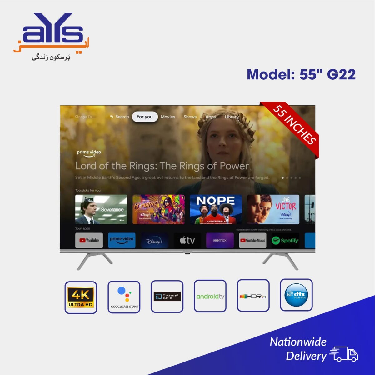 Dawlance 55-inch 55G22 4K Android Smart  Radiant Series LED TV Price in Pakistan