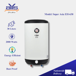 Super Asia EH-630 2000 Watts Electric  Water Heater 37 Liters Water Capacity Price in Pakistan