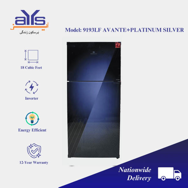 Dawlance 9193-LF Refrigerator (18 Cubic Feet, Avante Plus, Inverter ...