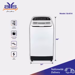 Super Asia SA814 Automatic Washing  Machine One Touch Wash (14 kg) Price in Pakistan