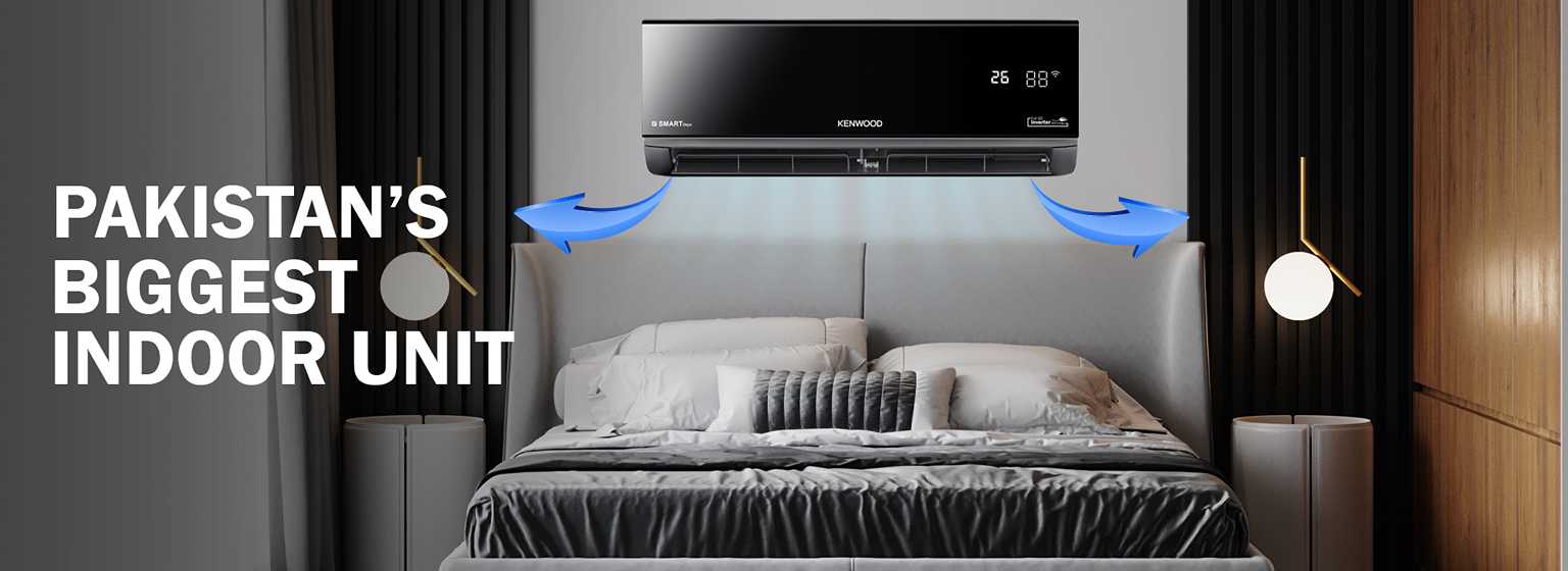 Kenwood 1 Ton DC Inverter Split Air Conditioner KES-1266-S E-Smart Oynx Heat and Cool T3 Compressor Kenwood 1 Ton DC Inverter Split Air Conditioner KES-1266-S E-Smart Oynx Heat and Cool T3 Compressor Price in Pakistan