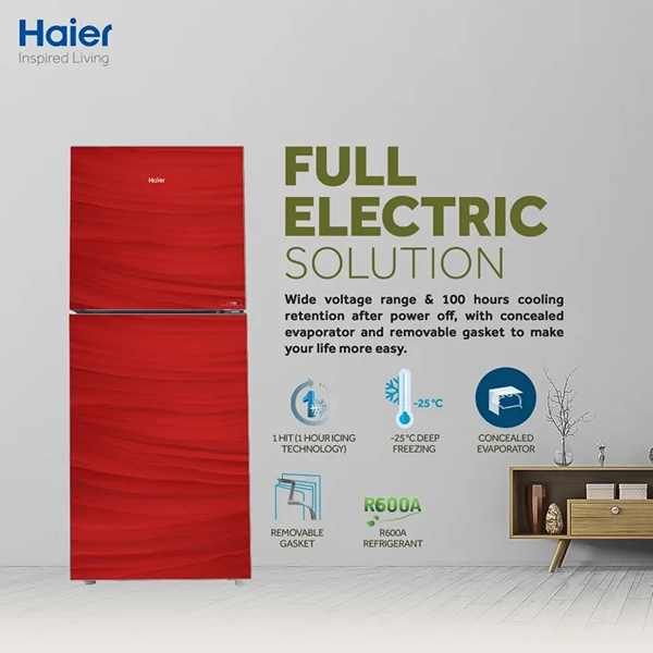 Haier 8 Cubic Feet Double Door Refrigerator HRF246EPR Haier 8 Cubic Feet Double Door Refrigerator HRF246EPR Price in Pakistan