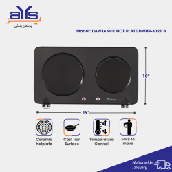 Dawlance Hot Plate DWHP-3021 B (Dual Heating Zones)