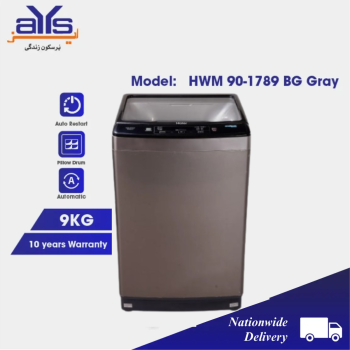 Haier HWM 90-1789 Automatic Washing Machine (9 kg) BG Grey