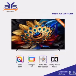 TCL 43 Inch QLED 4K Ultra HD Smart Google LED TV 43C655 Android Voice Control