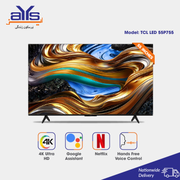 TCL 55 Inch 4K Ultra HD Smart Google LED TV 55P755 DLED Android Billion Colors Display