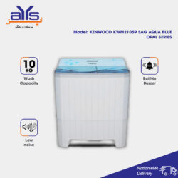 Kenwood KWM21059 SAG Semi Automatic Twin Tub Washing Machine 10 KG Capacity Opal Series Low Noise