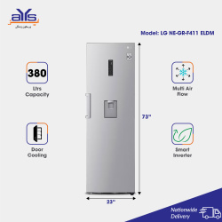 LG Single Door Fridge 380L NE-GR-F411 ELDM Smart Inverter 14 Cubic Feet