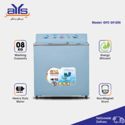 GFC GF-255 Twin Tub Washing and Dryer Machine Metal 8 KG Heavy Duty Price in Pakistan