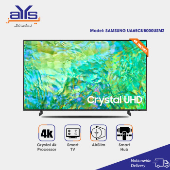 Samsung 65 Inch UA65CU8000USMZ 4K Crystal UHD Smart LED TV Slim Design