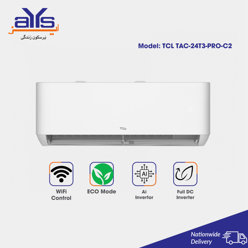 TCL TAC-24T3-Pro-C2 2 Ton DC Inverter Split Air Conditioner Heat and ...