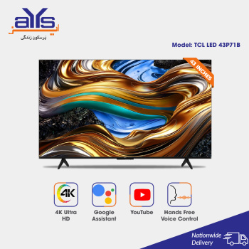 TCL 43 Inch 4K Ultra HD Smart Android LED TV 43P71B Game Master 1 Billion Colors