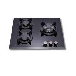 Signature Gas Hob 3600G#S4 60cm Built-In Glass Cooktop with 1 Large and 2 Medium Burners