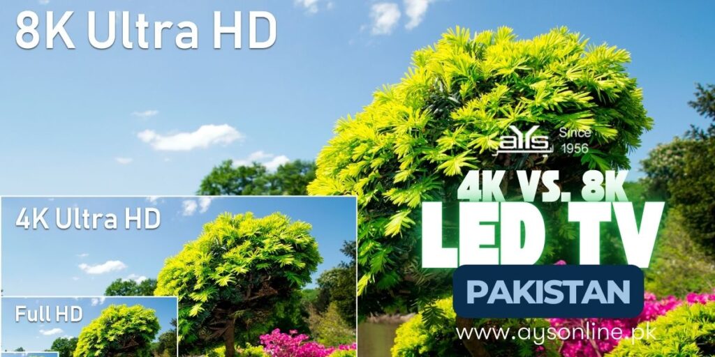 4K vs. 8K LED TVs in Pakistan