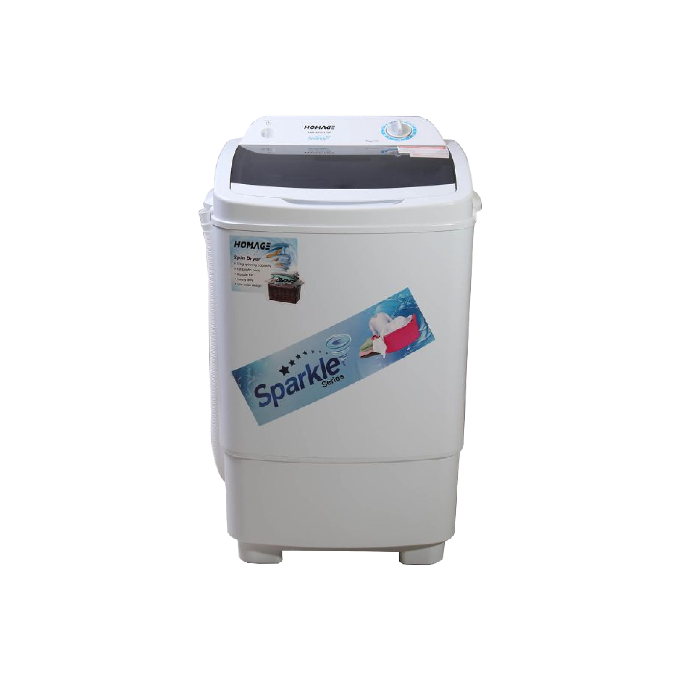 Homage HW-49101 Clothes Dryer, 10 Kg Spin Dryer with Safety Lock - Image 2
