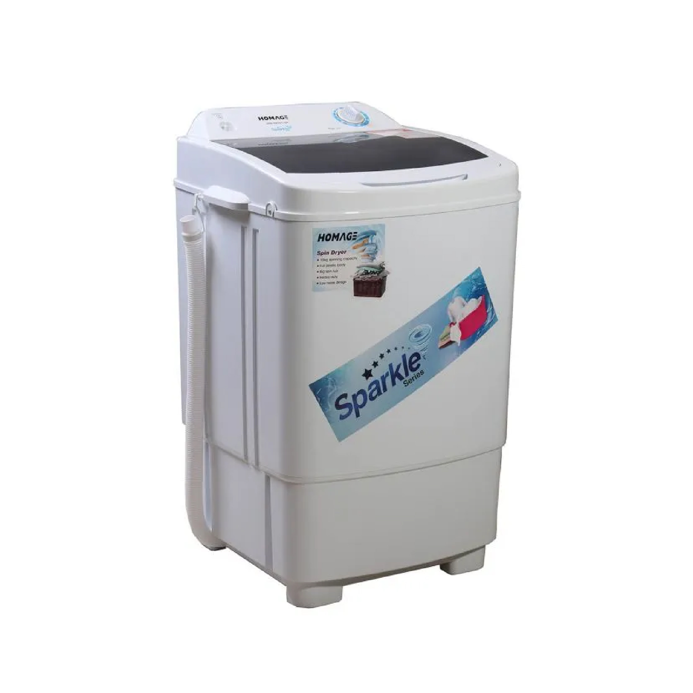 Homage HW-49101 Clothes Dryer, 10 Kg Spin Dryer with Safety Lock - Image 3