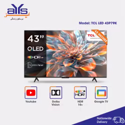 TCL 43 Inch Smart Android 4K Ultra HD QLED LED TV 43P79K Slim Body Billion Colors
