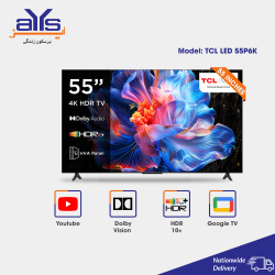 TCL 55Inch 4k Ultra HD Android TV (55P6K)