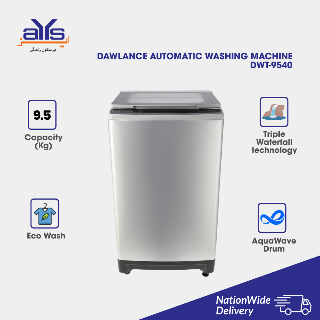 DAWLANCE AUTOMATIC WASHING MACHINE DWT-9540 (9.5 Kg)