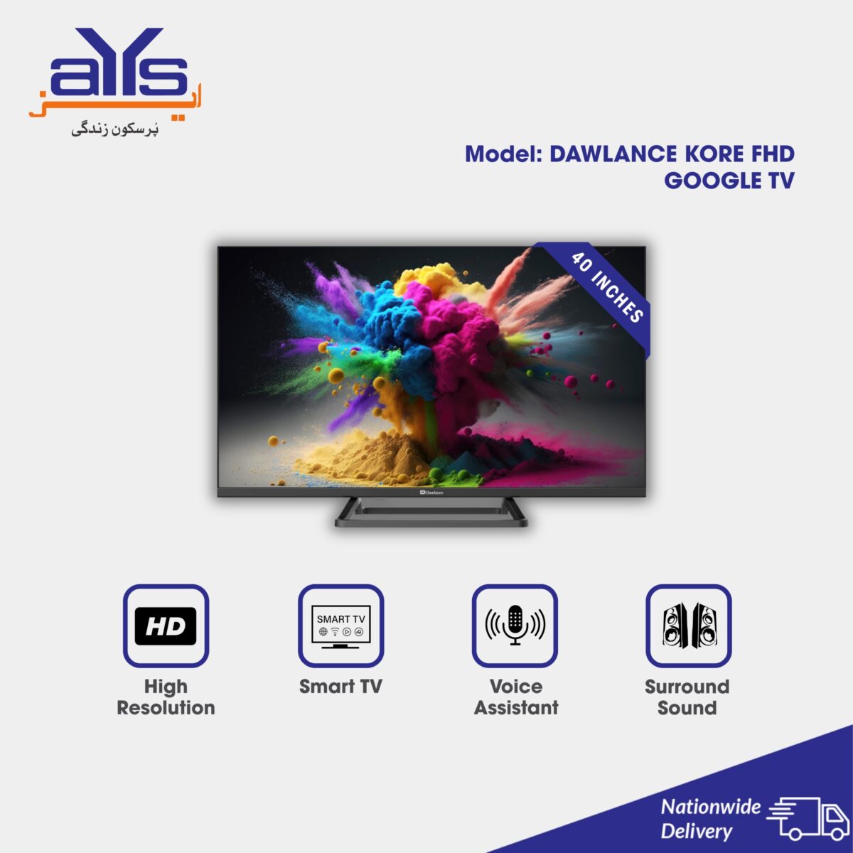 DAWLANCE KORE FHD GOOGLE TV 40 inch