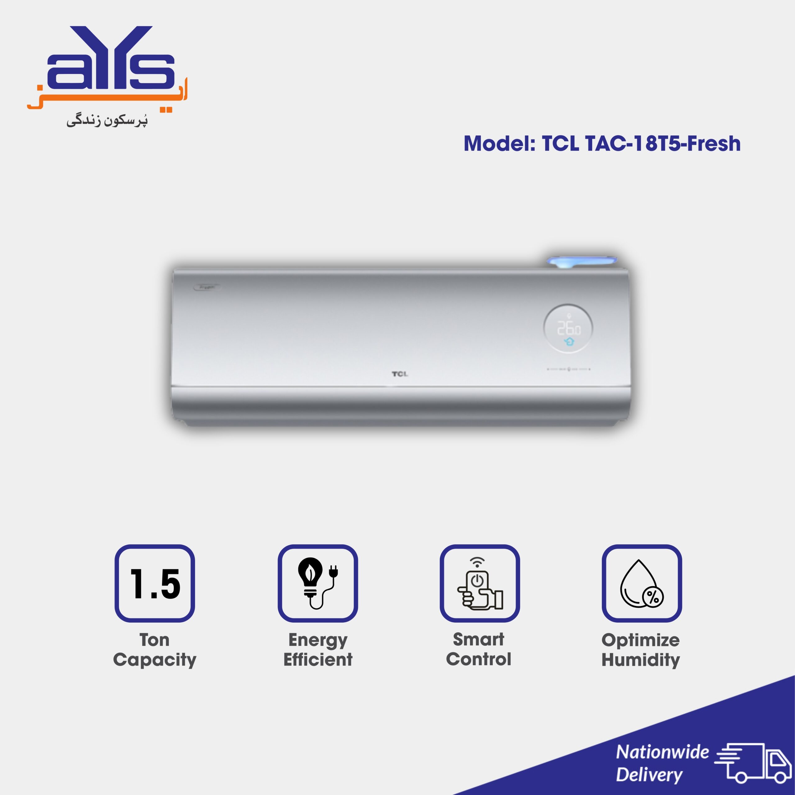 TCL SPLIT AC 18T5-FRESH