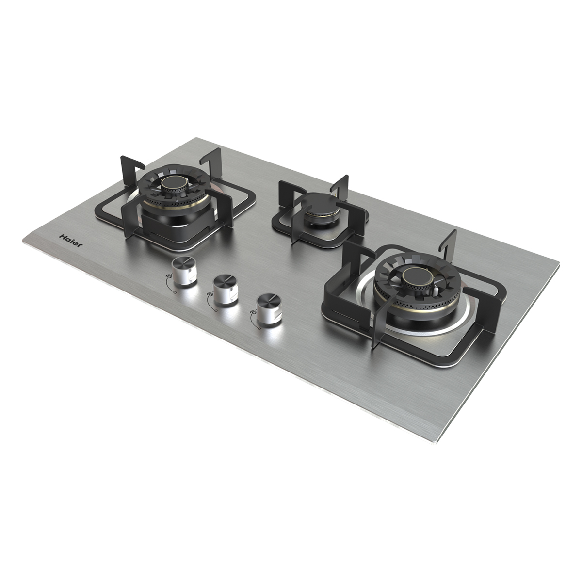 Haier Kitchen Hob 76 CM HCC-Q87388-N ( 3 Burners SS )