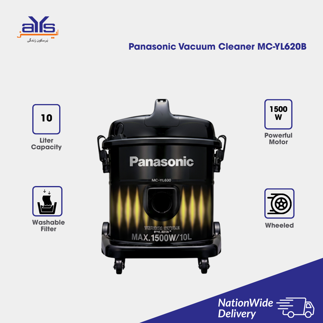 PANASONIC NC VACUUM CLEANER DRUM TYPE MC-YL620 B PANASONIC NC VACUUM CLEANER DRUM TYPE MC-YL620 B