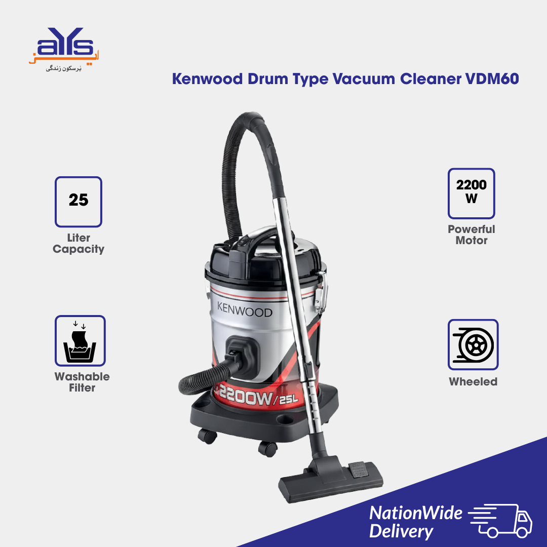 Kenwood Drum Type Vacuum Cleaner VDM60 Kenwood Drum Type Vacuum Cleaner VDM60