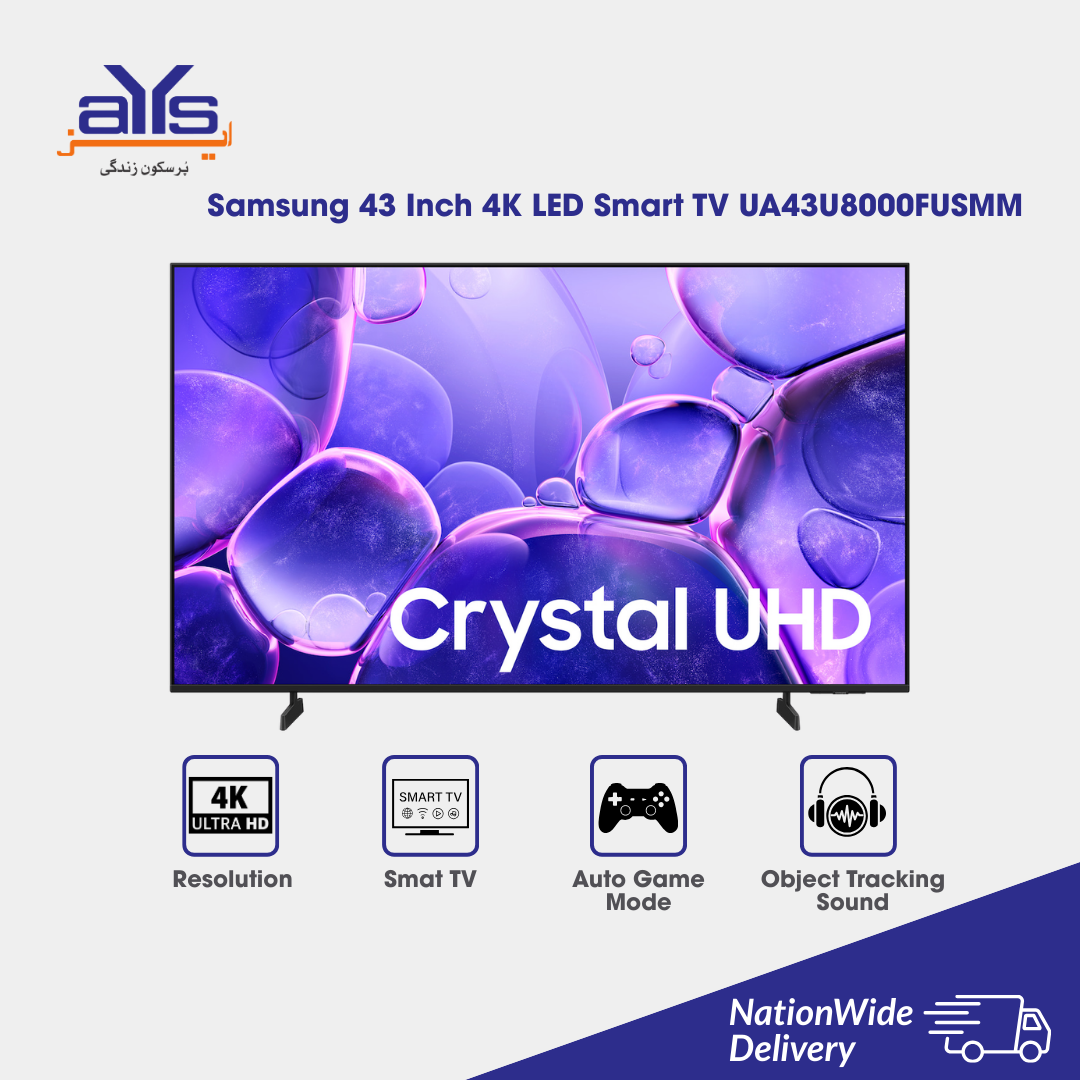 SAMSUNG 43 inch led Tv UA43U8000FUSMM