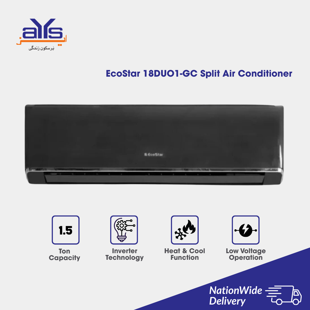 EcoStar 18DUO1-GC 1.5 Ton Split Air Conditioner