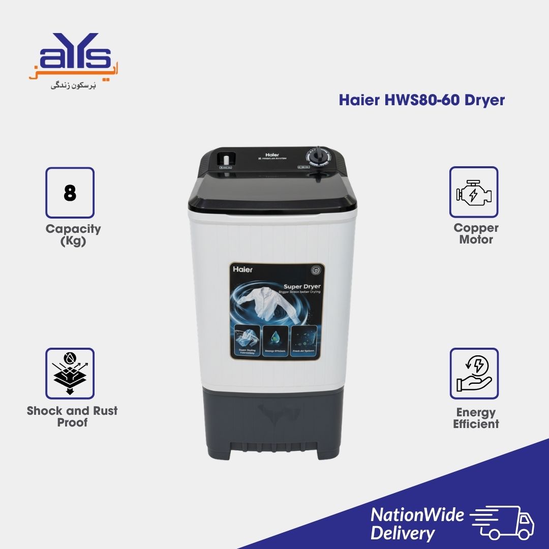 haier hws80-60 dryer 80 Kg