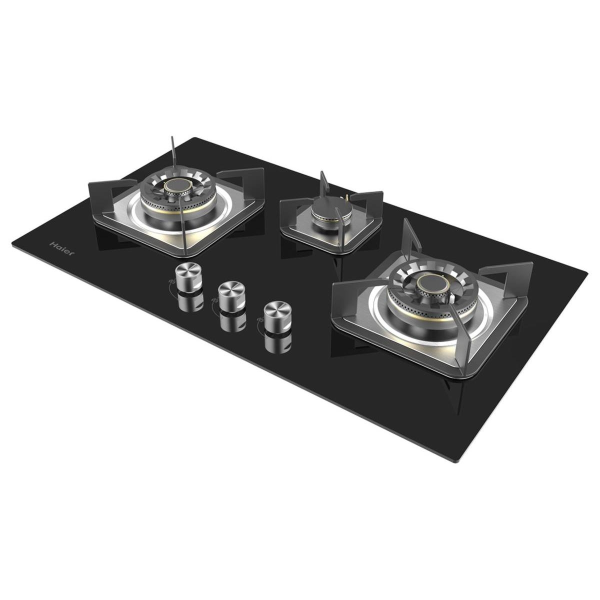 Haier HCC-Q67366-L 3 Burner Glass Hob Flame Failure Device LPG - Image 3