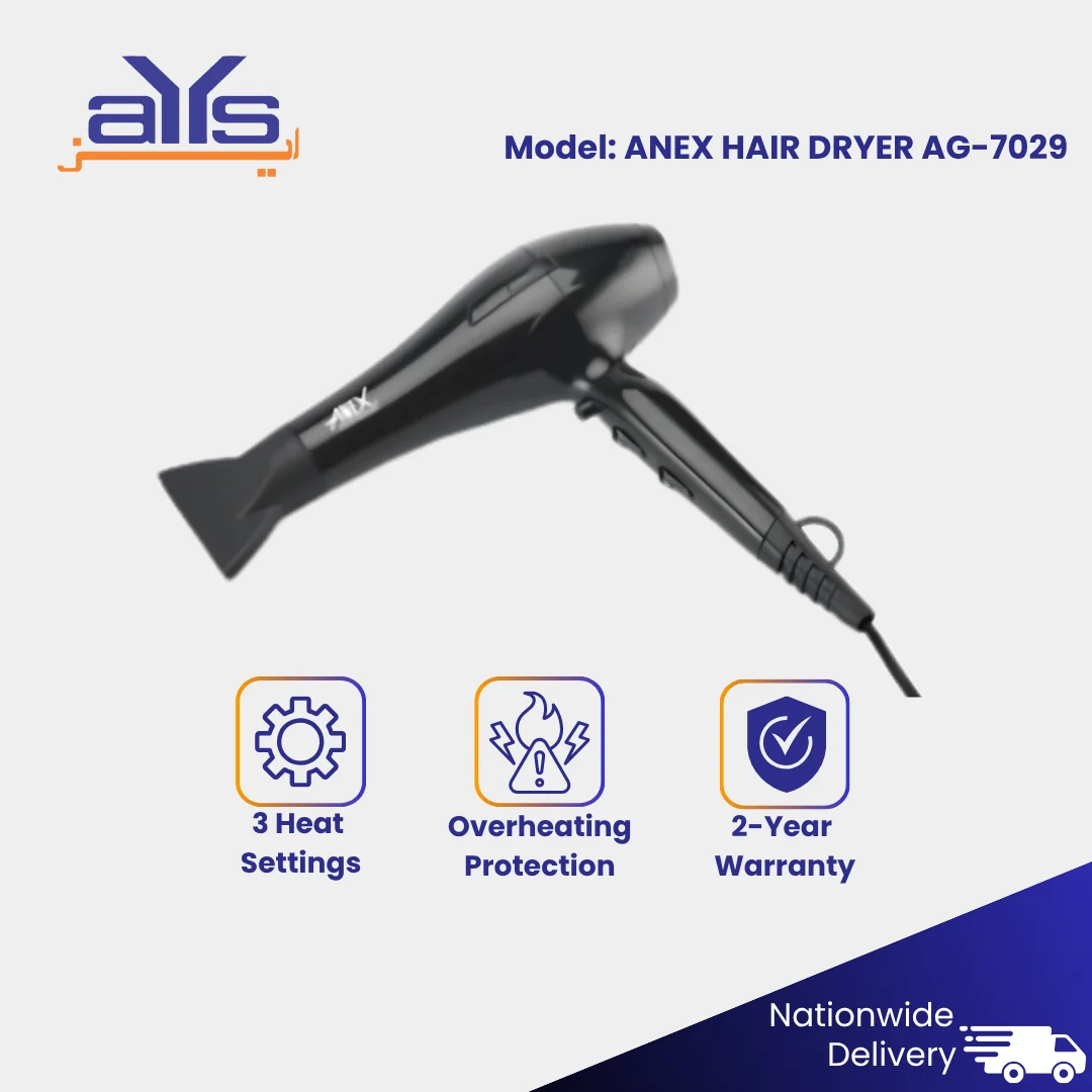 ANEX HAIR DRYER 2600 WATTS AG-7029