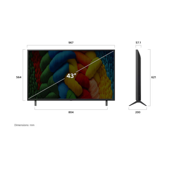 LG 43NANO80ASA 43 Inch 4K Smart LED TV - NanoCell Technology - Pro Gaming & Smart OS - Image 4