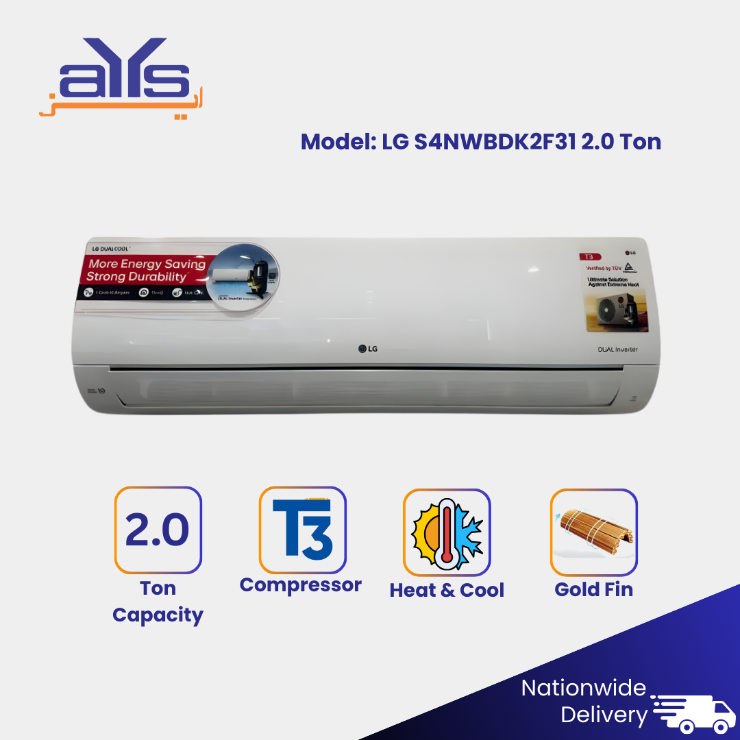 LG S4NWBDK2F31 2.0 Ton Split Air Conditioner