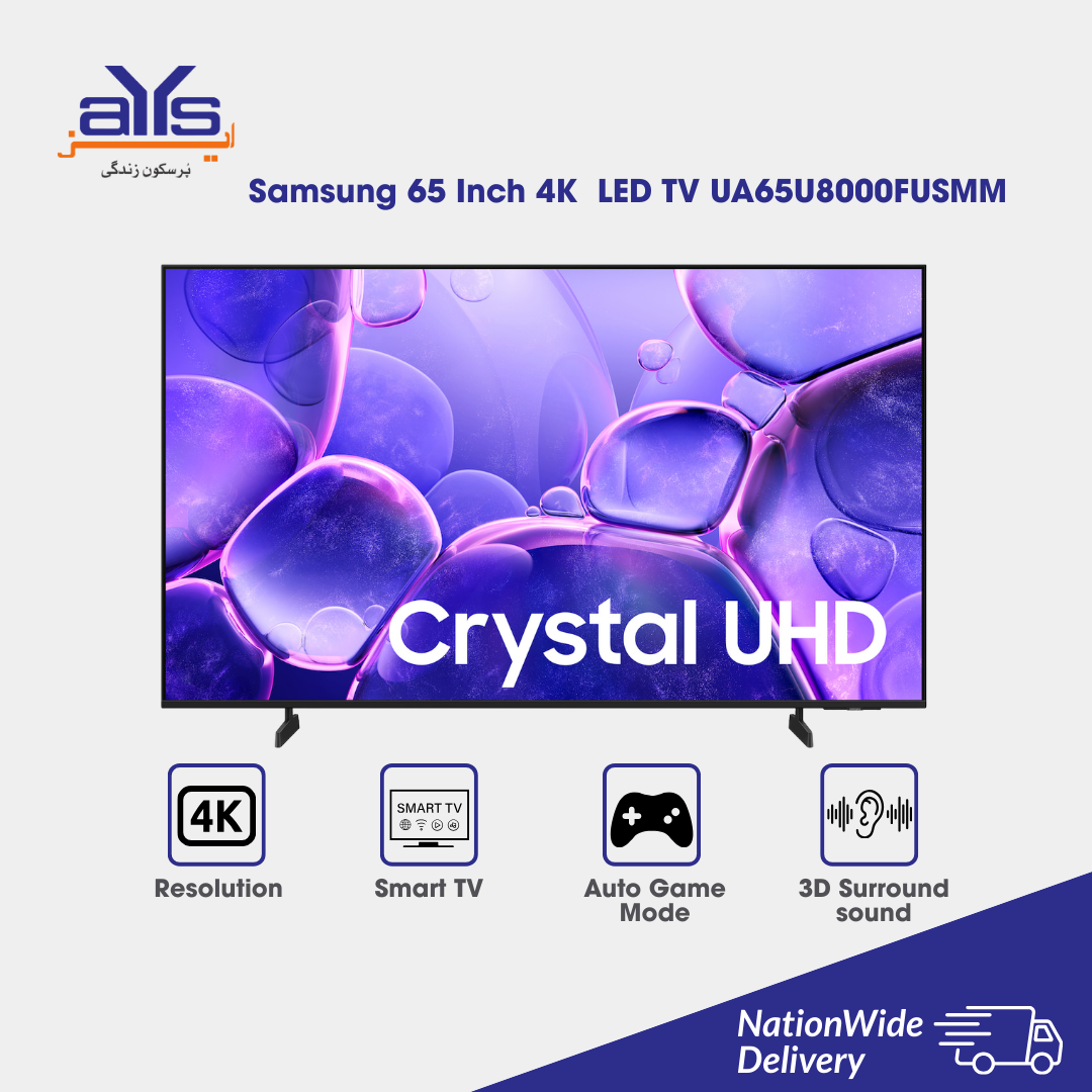 Samsung 65 Inch 4K LED TV UA65U8000FUSMM