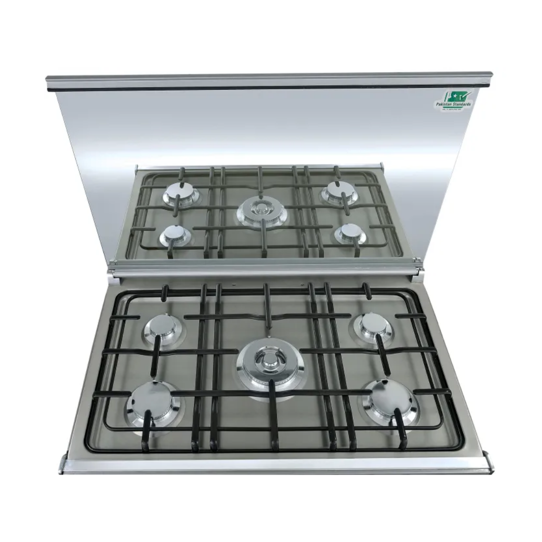 Welcome WC3100 Cooking Range, 5 Burners, Mercury Glass Top, Single Door - Image 2