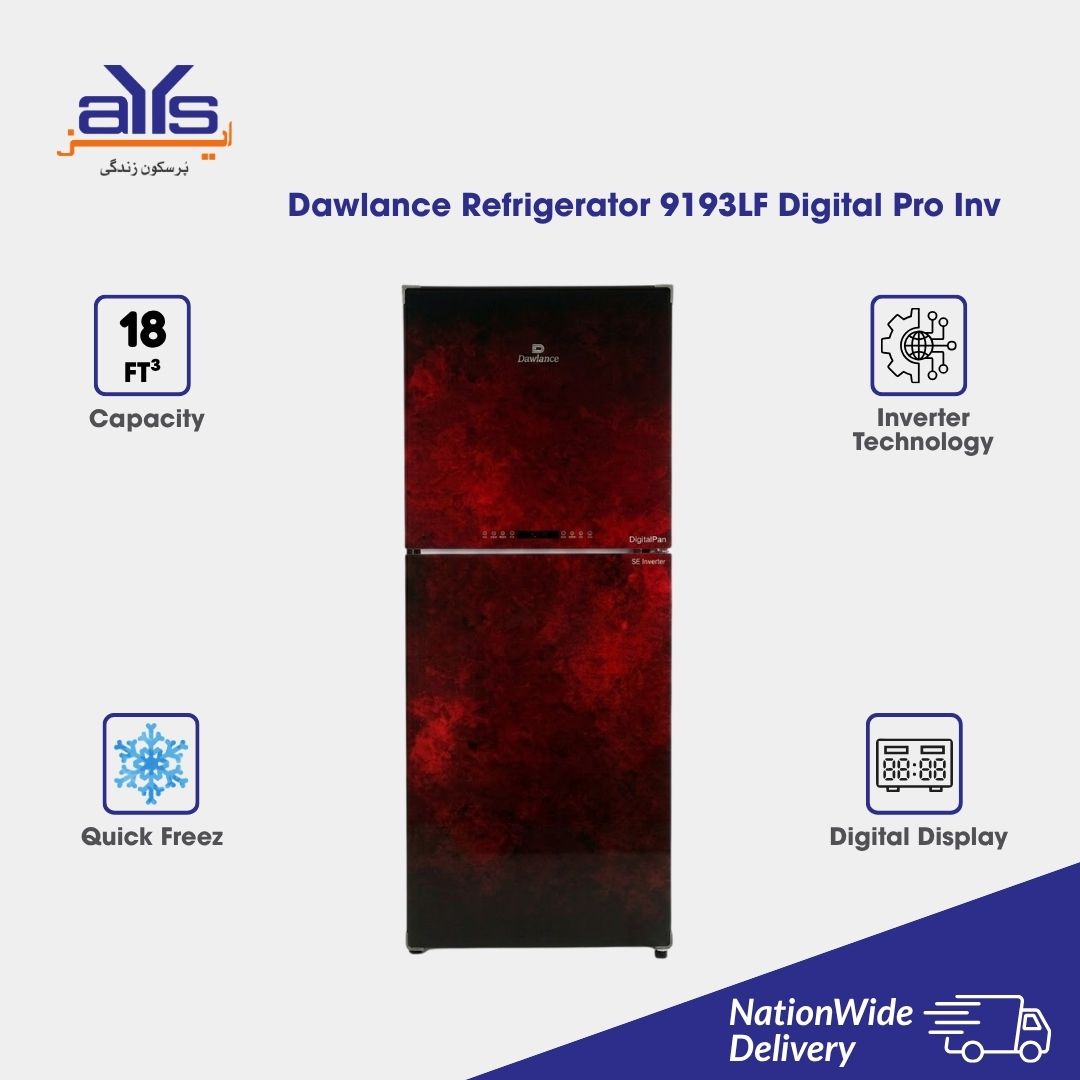 Dawlance Refrigerator 9193LF Digital Pro Inv Dawlance Refrigerator 9193LF Digital Pro Inv