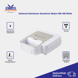 NATIONAL DISTRIBUTOR SANDWICH MAKER SM-108 WHITE