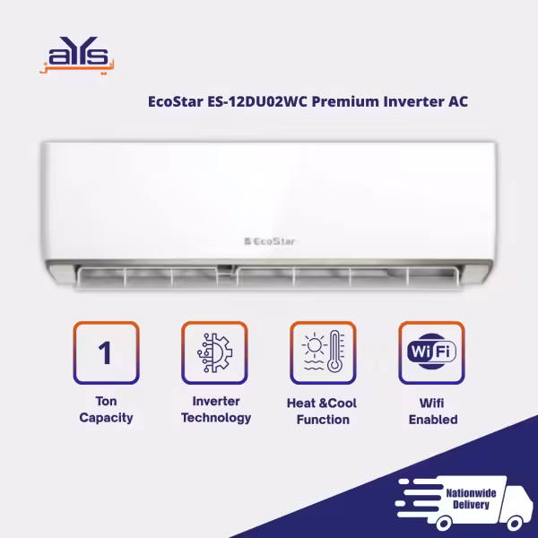 EcoStar ES-12DU02WC Premium Inverter Air Conditioner EcoStar ES-12DU02WC Premium Inverter Air Conditioner